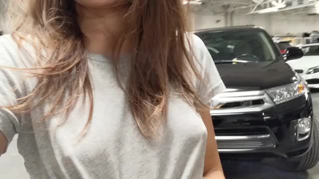 What would you do if you saw me walking around the shop this way? (F) ?
