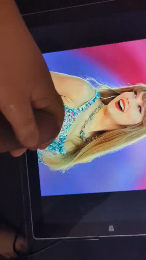 celebrity cock cum cumshot taylor swift tribute gif