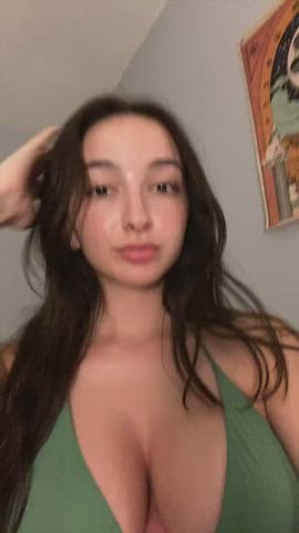 big tits bikini cleavage huge tits milking mom seduction teen tiktok gif