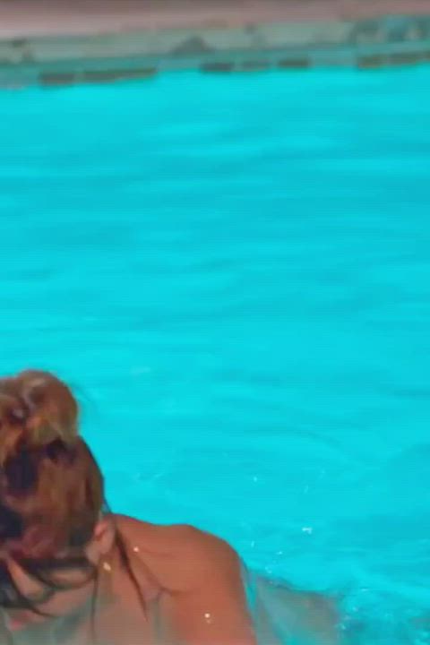 ana de armas celebrity pool gif