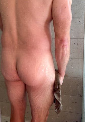 ass male shower gif