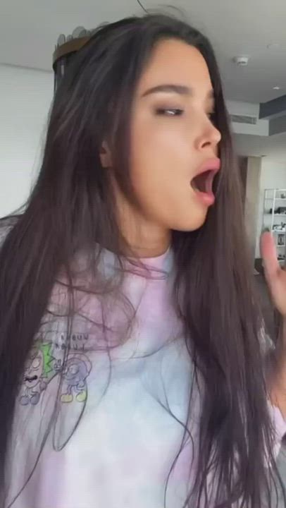 Busty Long Hair Petite gif