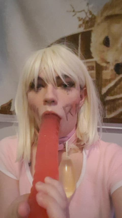 cum dontslutshame double dildo gay pee sissy slut slut cumslut euroslut tiny slut