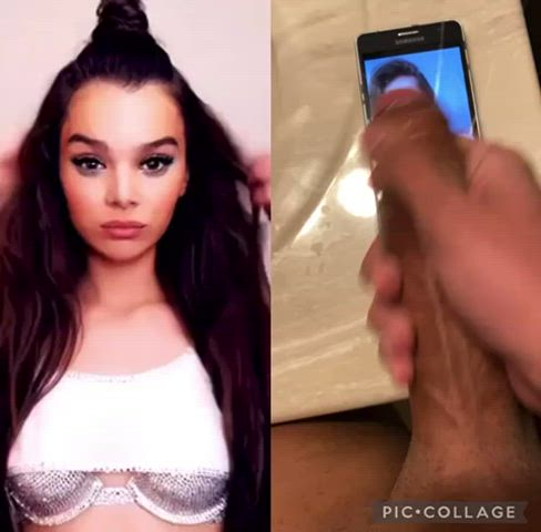 Hailee’s lips go straight to my cock after she sees this