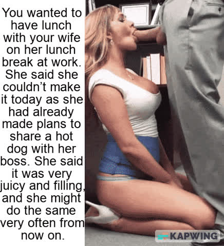 blowjob boss caption cheating hotwife office taboo wife gif