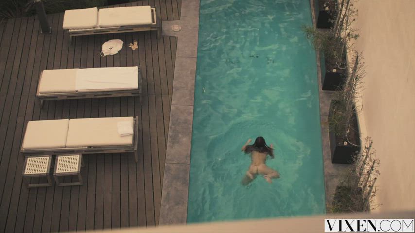 Leah Gotti Naked Pool gif