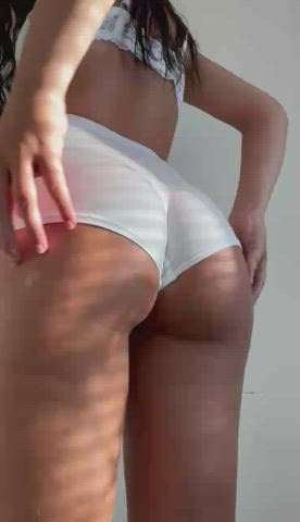 Ass Big Ass Booty Brunette Bubble Butt Jiggling OnlyFans Panties gif