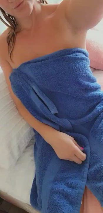 Boobs Shower Towel gif