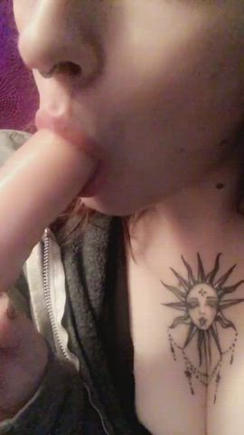 babe blowjob dildo homemade pawg solo gif