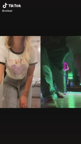 Blonde Dancing TikTok gif