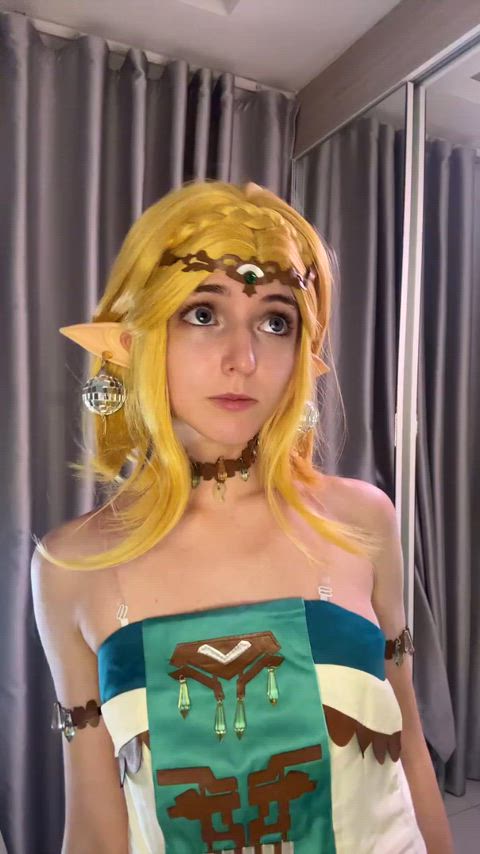 cosplay nsfw princess zelda teen tiktok gif