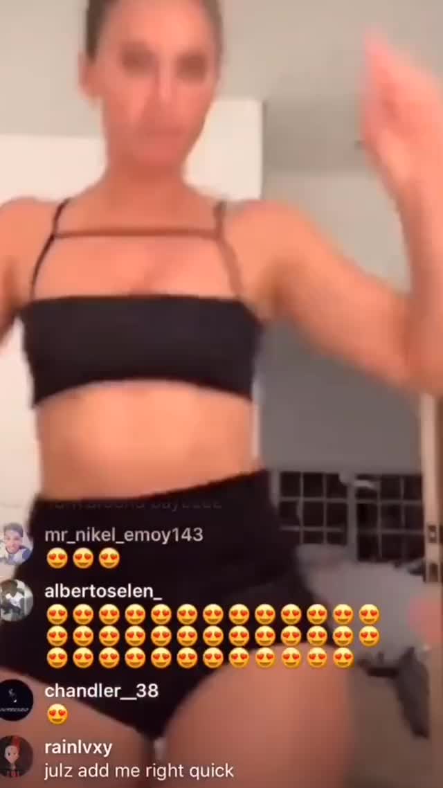 beautiful yesjulz getting ready with her sexy underwear and bra