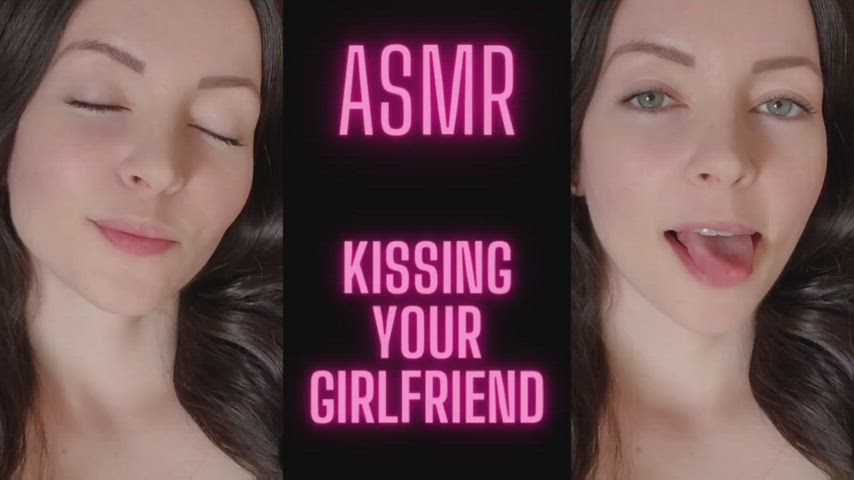 "ASMR Kissing Your Girlfriend" is here to cheer you up! Come in for a smooch.