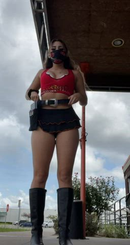 Ass Latina Skirt gif