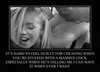 Guilty is not what she is feeling…