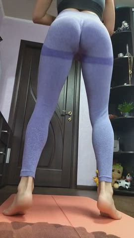 Babe Feet Fetish Gym Leggings gif