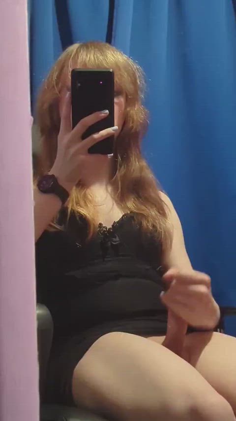 Do you like to see a transgirl stroking her cock?