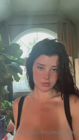 fake tits model onlyfans topless gif