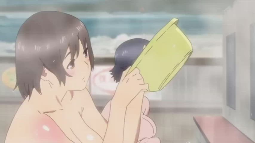 Boobs in hot water [Hantsu x Trash]