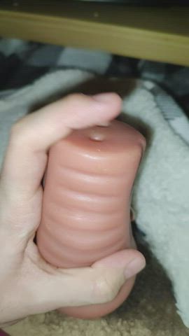 bisexual fleshlight hairy cock male masturbation sex toy gif