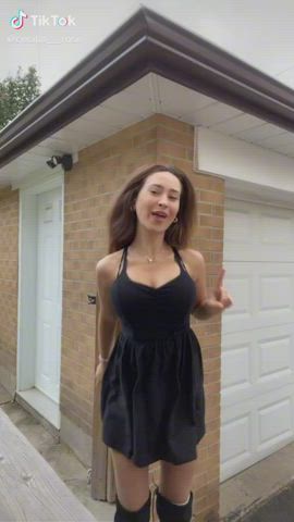 Dancing Dress TikTok Tits gif