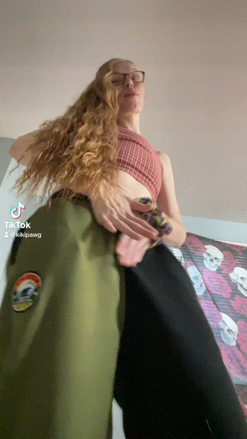 clothed glasses long hair tall tiktok gif