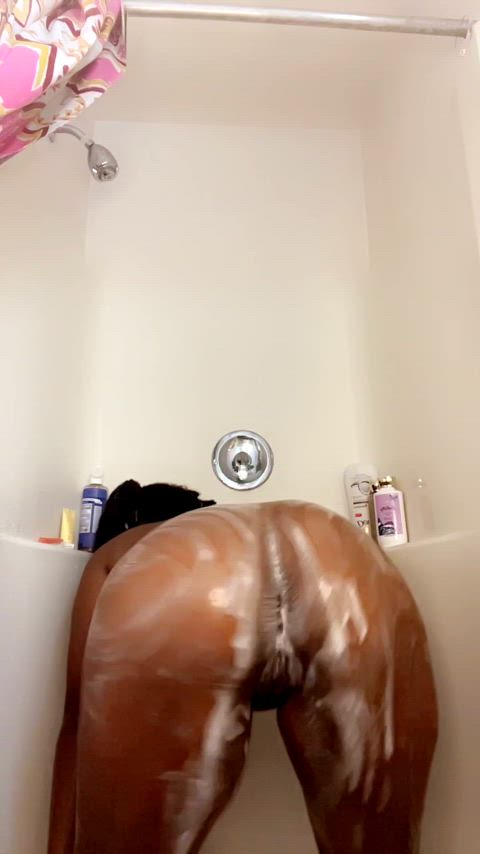 Shiny soapy sexy Ass