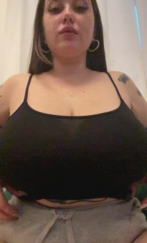 BBW Big Tits Titty Drop gif