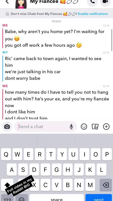 Cheating in her ex’s car. Just calm down and watch.