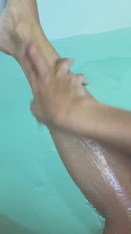 Ashley Tisdale Bath Legs gif