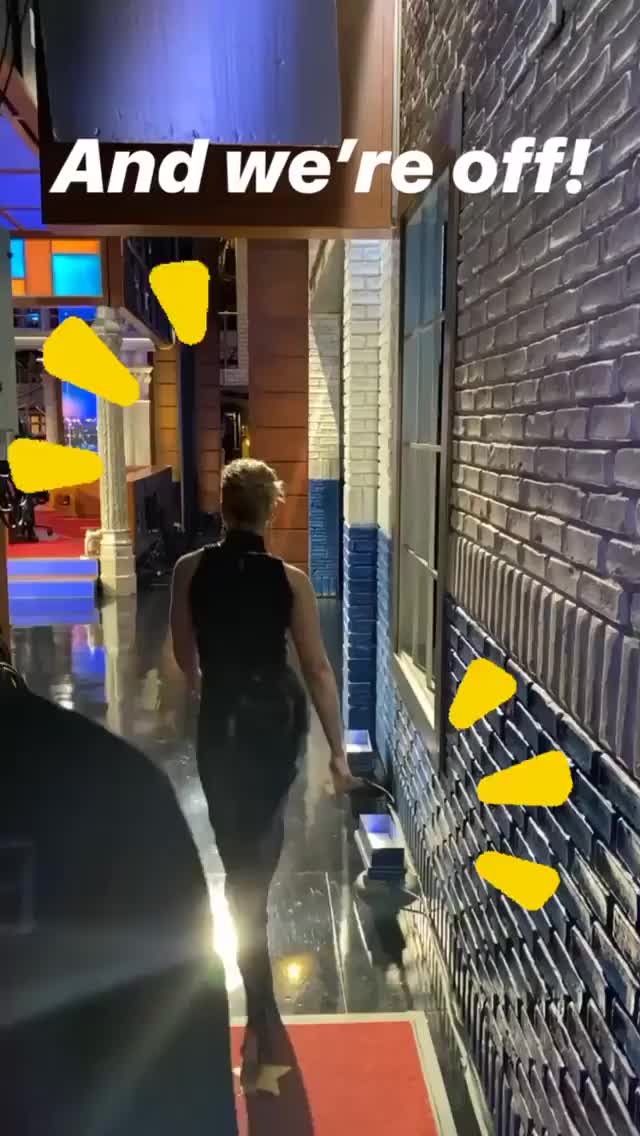 Scarlett Johansson at Stephen Colbert's Late Show