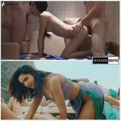 babecock bollywood celebrity desi doggystyle fantasy indian threesome twerking gif