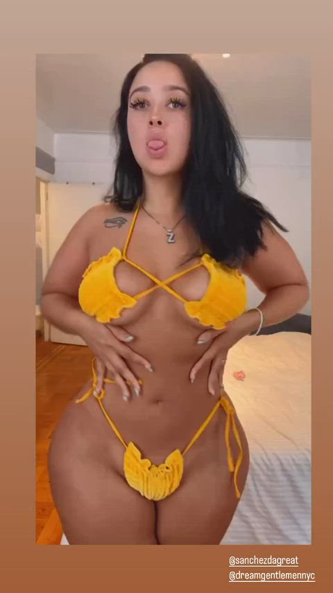 bikini latina thick gif