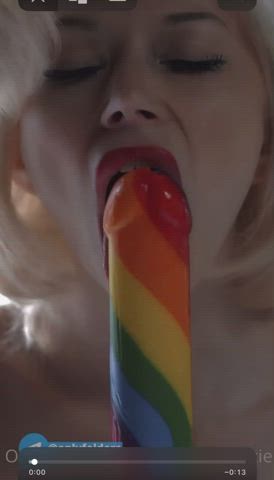 Rainbow dildo