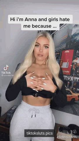 Big Tits Blonde Cute TikTok gif