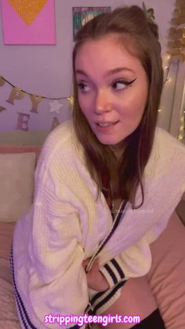 Boobs Busty Cute Petite Pussy Redhead Teen Teens Tits gif