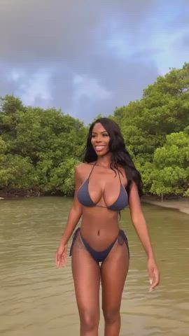 bikini ebony non-nude gif