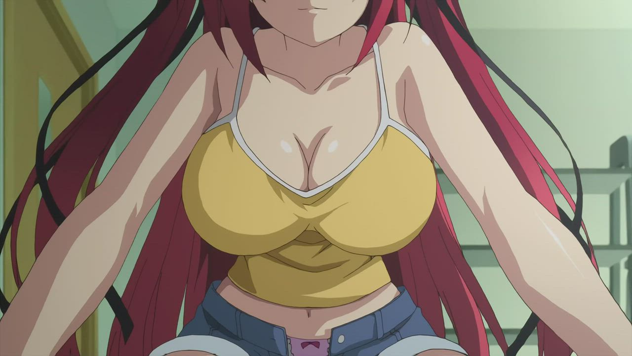 The curvaceous Mio Naruse utilizes 'Service' to wake up Basara Toujou [Shinmai Maou