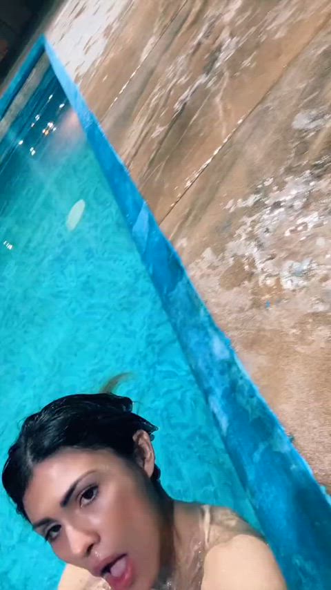 latina pool sexy swimming pool gif