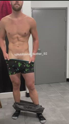 changing room fitness male masturbation onlyfans stripping gif