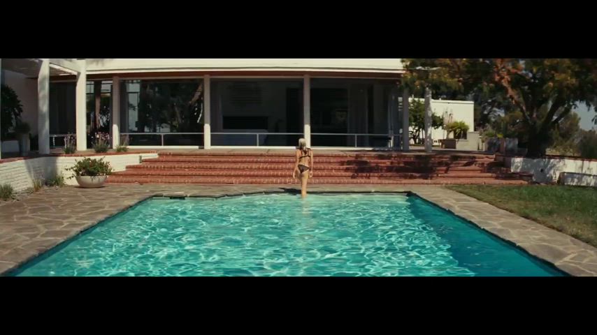 bikini celebrity miley cyrus sexy swimming pool gif