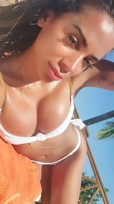 anitta big tits bikini brazilian brunette celebrity gif