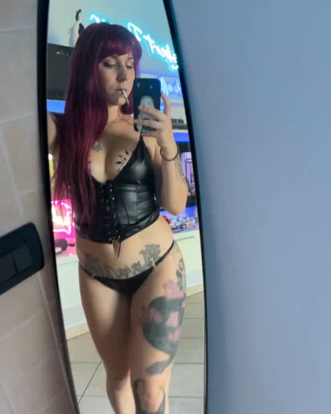 amateur big dick big tits onlyfans purple bitch smoking solo tattoo tattooed tits