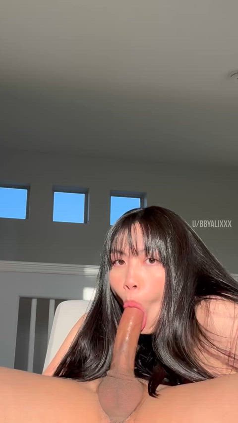 asian big dick blowjob cum on tits cumshot face fuck facial sucking gif