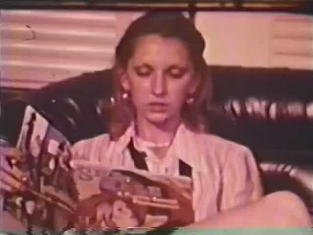 Brunette Masturbating Vintage gif