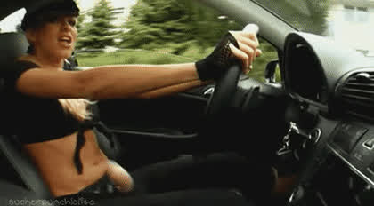 car dominatrix strap on gif