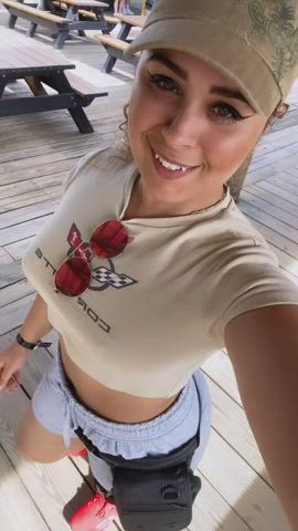 cute thick thighs tits gif