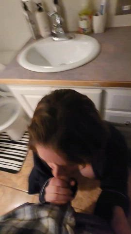 blowjob brunette hardcore milf blowjobs gif