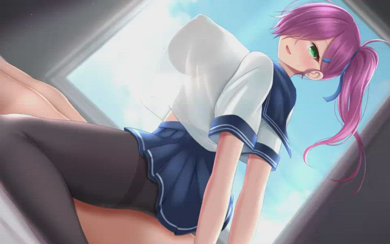 Animation Big Tits Hentai Pantyhose gif