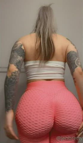 Big Ass Blonde Leggings gif